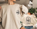 Floral Skull Sweatshirt, You Are Not Alive To Please Any Of These Motherf*ckers Sweater, Mental Health Hoodie,...