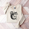 Floral Squirrel Shirt, Animal Lover Tee, Squirrel Sweatshirt, Squirrel Lover Gift, Cute Xmas 2024 Gift For Daughter...