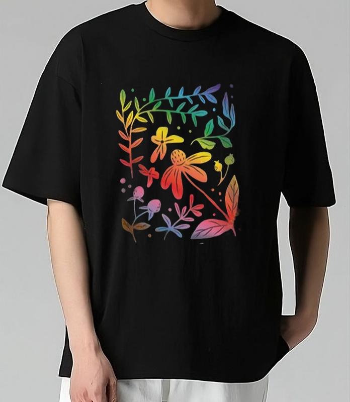 Floral Subtle Pride Rainbow Street Retro Bold Streetwear Lovers Vintage Fans T-Shirts, Hoodie, Sweatshirt