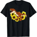 Floral Sunshine Yellow Flowers T-Rex Sunflowers Dinosaur T-Shirt Made in USA Hoodie, Sweatshirt | GrindPrints.com