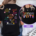 Floral Vote Shirt, Vote Like Ruth Sent You Shirt, Lgbtq Shirt, Pro Choice, Banned Books, Reproductive Rights, Unisex...