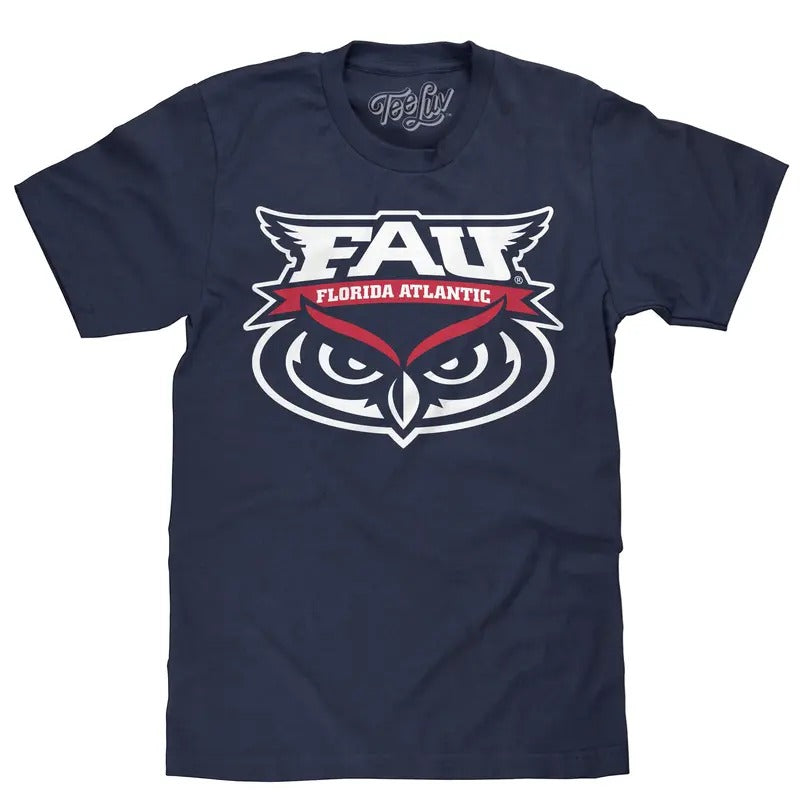 Florida Atlantic University Owls T-Shirt - Navy Blue Hoodie, Sweatshirt | GrindPrints.com
