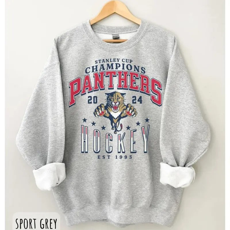 Florida Hockey hoodie, Panthers Crewneck, Stanley Cup Champions Florida Hockey Shirt, Stanley Cup Shirt UQL6 Sweatshirt