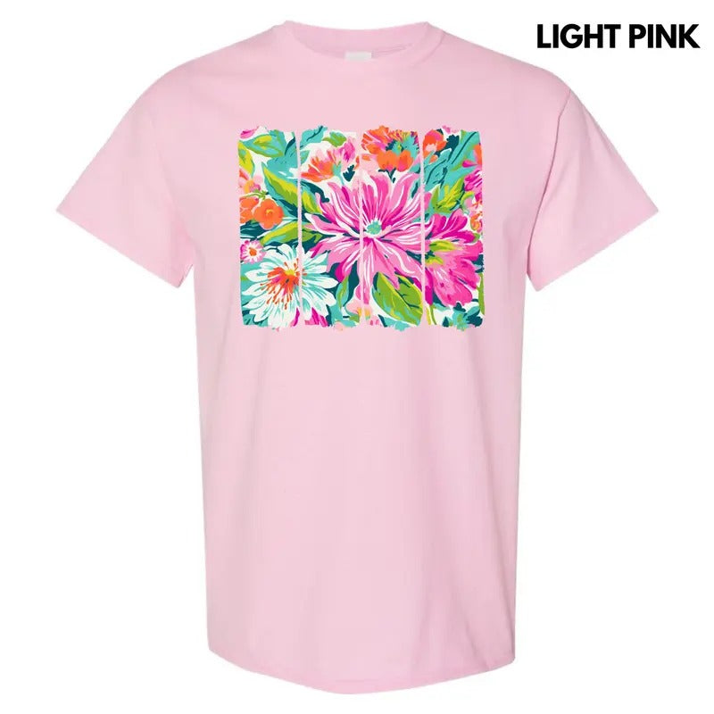 Flower Artwork Gildan Short Sleeve T-Shirt 'NLB' Hoodie, Sweatshirt | GrindPrints.com