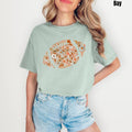 Flower Football Comfort Colors T-Shirt 'NLB' Hoodie, Sweatshirt | GrindPrints.com