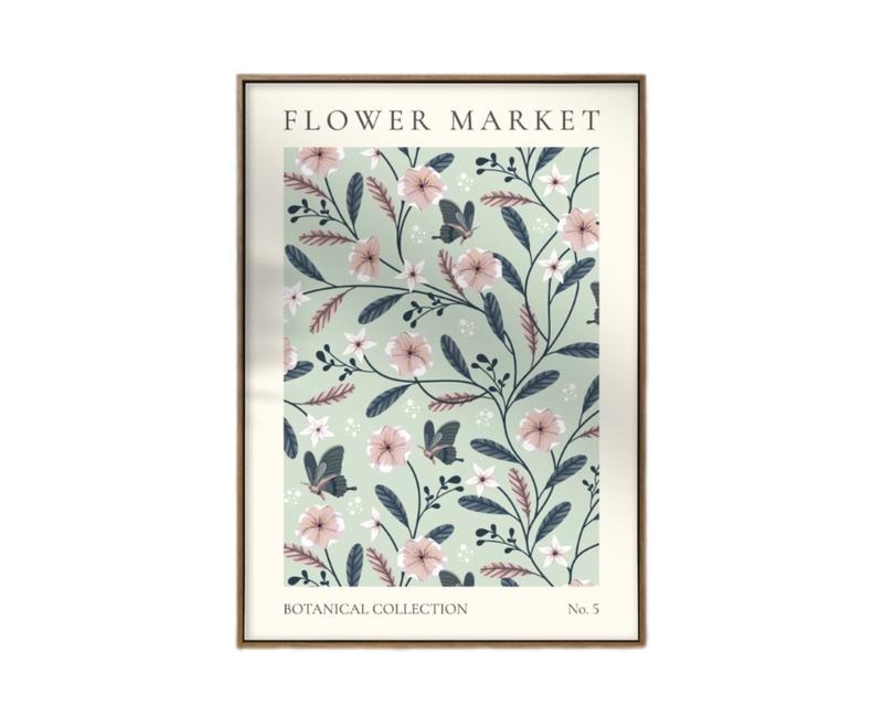 Flower Market Print, Boho Wild Flower Art, Flower Market Poster, Abstract Floral Prints, Gifts For Her Women Bedroom...