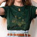 Flying Car with Castle at Night HP Shirt | Wizard School Shirt | Pottery Universal Vacation Shirt | Potterhead Gift |...