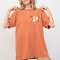 Flying Ghosts and Bats Tee, Cute Halloween Graphic Shirt, Spooky Season Unhinged Shirt, Funny Shirt For Women, Funny...