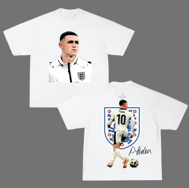 Foden National Icons T-Shirt, Foden 2-Sided Vintage Tee, Unisex Soccer Shirt, Sport Graphic Tees, Menswear Womenswear...