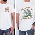 Follow Me I Will Make You Fishers Of Men Christian Tee Pure Cotton Casual Street Style Crew Neck Short Sleeve T-Shirt...
