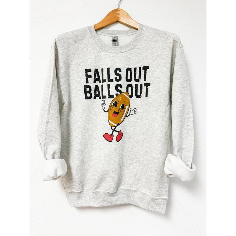 Football Falls Out Graphic Top T-Shirts, Hoodie, Sweatshirt | GrindPrints.com