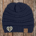 Football Heart Beanie C.C Thick Knit Soft Beanie T-Shirts, Hoodie, Sweatshirt | GrindPrints.com
