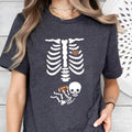 Football Pregnancy Announcement Shirt, Skeleton Halloween Maternity T-Shirt, Future Sports Fan Tee, Fall Gift for New Mom...