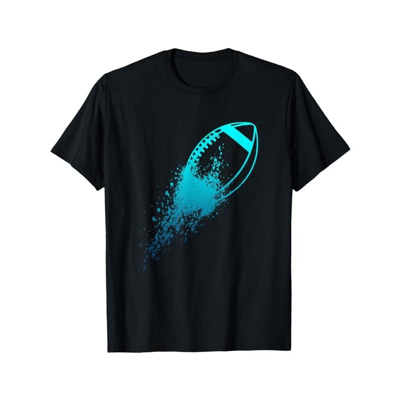 Football Quarterback Lineman Vintage Football Player T-Shirt, Men's Women's T-shirt, Trendy Funny Cotton T-shirt, Big And...