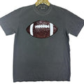Football Sequin Patch Comfort Colors T-Shirt Hoodie, Sweatshirt | GrindPrints.com