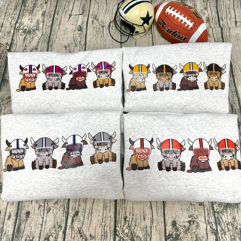 Football Sweatshirt hoodie t-shirtstyle{n002}3 T-Shirts | GrindPrints.com