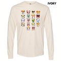 Football Team Bows Long Sleeve Comfort Colors T-Shirt 'NLB' Hoodie, Sweatshirt | GrindPrints.com
