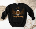 Football Wings Sweatshirt, I Know You Are Watching Hoodie, Football Lover Gift Sweatshirt, Sport Lover Hoodie, Unisex...