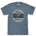 Ford Bronco Logo T-Shirt - Indigo Heather Hoodie, Sweatshirt | GrindPrints.com