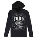 Ford F-150 Long Sleeve Hooded T-Shirt - Black Hoodie, Sweatshirt | GrindPrints.com
