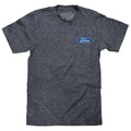 Ford Genuine Parts Car Logo Front and Back Print T-Shirt - Navy Heather Hoodie, Sweatshirt | GrindPrints.com