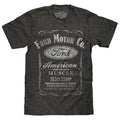 Ford Motor Co. American Made Muscle T-Shirt - Gray Hoodie, Sweatshirt | GrindPrints.com