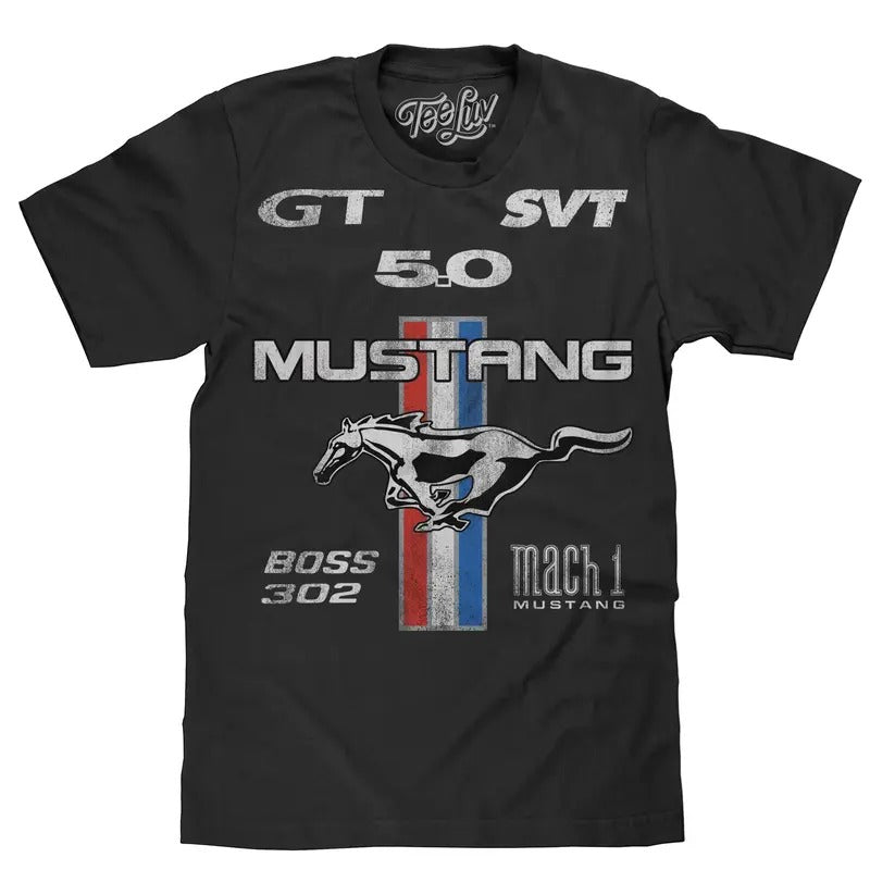 Ford Mustang Boss 302 T-Shirt - Black Hoodie, Sweatshirt | GrindPrints.com