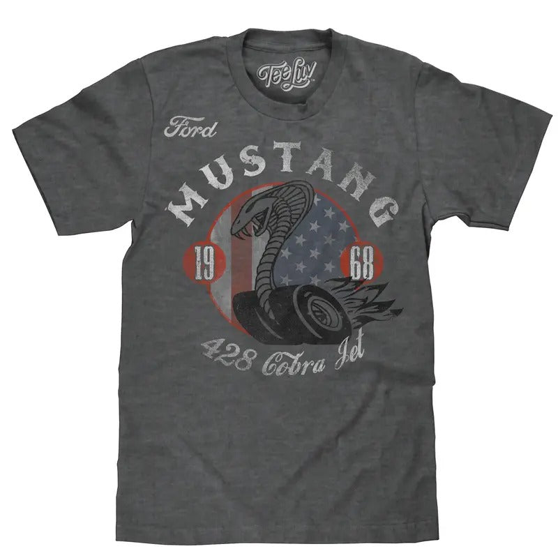 Ford Mustang Cobra T-Shirt - Gray Hoodie, Sweatshirt | GrindPrints.com