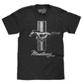 Ford Mustang Logo T-Shirt - Black Hoodie, Sweatshirt | GrindPrints.com