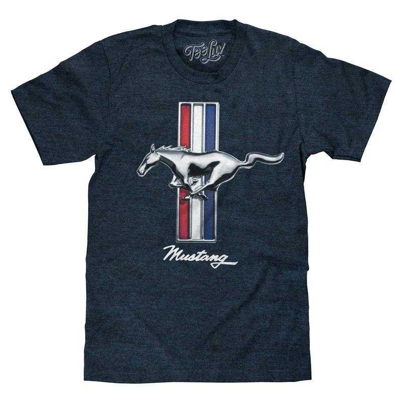Ford Mustang Logo T-Shirt - Navy Hoodie, Sweatshirt | GrindPrints.com