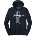 Ford Mustang Pullover Hooded Sweatshirt - Navy T-Shirts, Hoodie | GrindPrints.com