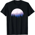 Forest Scene Mountain Silhouette T-Shirt Made in USA Hoodie, Sweatshirt | GrindPrints.com