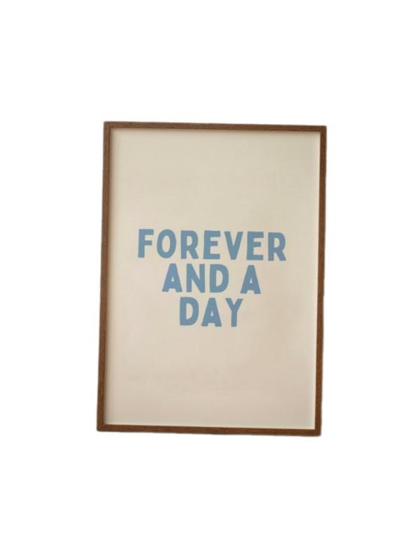 Forever And A Day, Matte Art Print, Forever And A Day, Trendy Print, Living Room Print, Gifts For Women Her Bedroom...