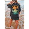 Forever Chasing Sunsets Oversized TShirt, Beach Tshirt, Summer Shirt, Womens Graphic Tees, Retro Shirt, Festival Outfit,...