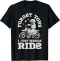 Forget Toys I Just Wanna Ride Dirt Bike Rider Boys Motocross T-Shirt | Unisex Cotton Tee Gift, Crewneck, Short Sleeve...