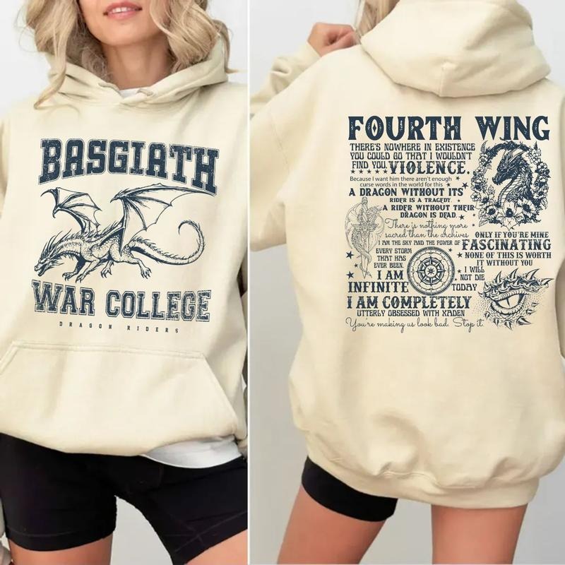 Fourth Wing 4 Legs Dragon Sweatshirt, Basgiath War College Shirt, Dragon Rider Shirt, Book Lover Shirt, Fourth Wing...