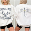 Fourth Wing Double Sided T Shirt, Bookish Sweater, Basgiath War College Shirts, Fourth Wing Shirt, Dragon Rider, Unisex...