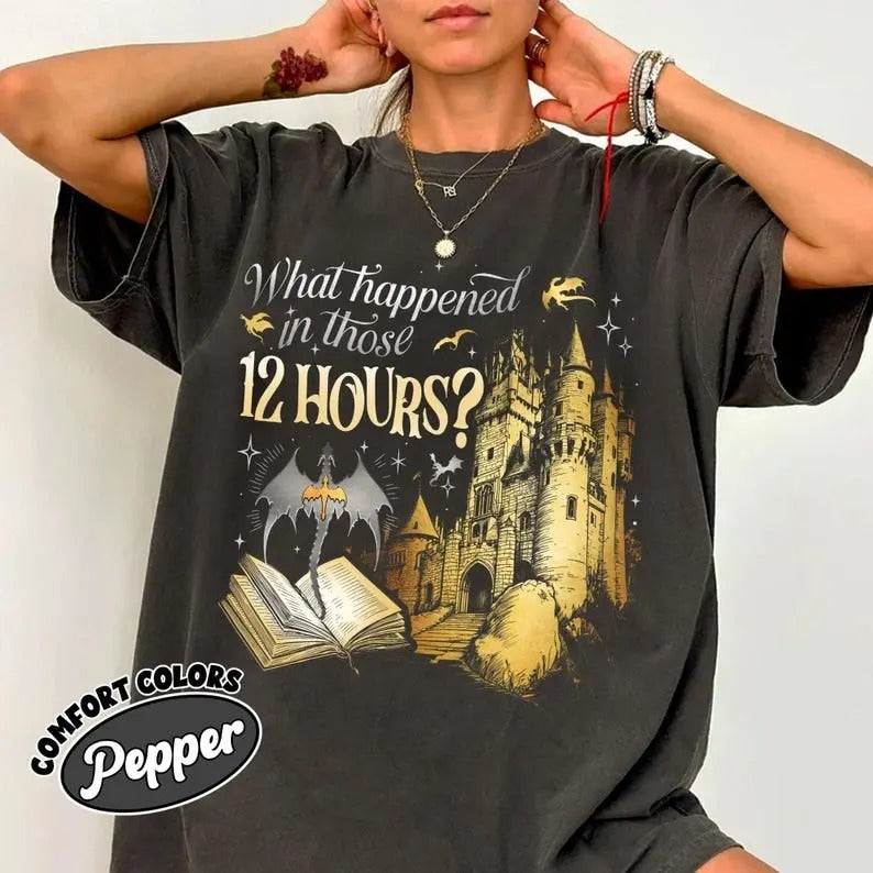 Fourth Wing Comfort Colors Shirt Fans Quest Squad Onyx Storm 12 Hours Dragon Rider Book T-Shirts, Hoodie, Sweatshirt