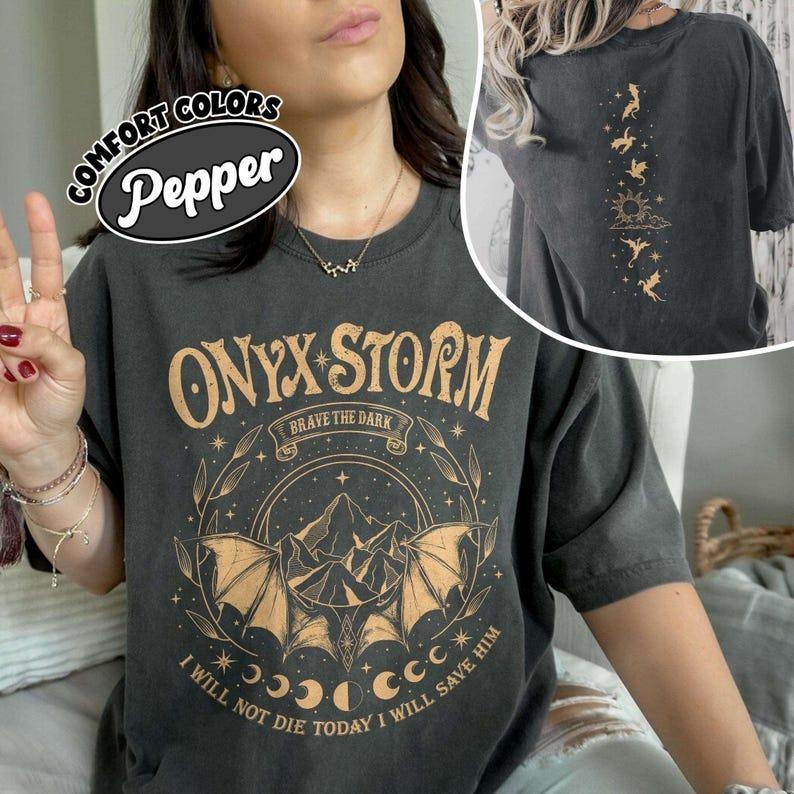 Fourth Wing Series Shirt, Onyx Storm Shirts, Violence Brave The Dark, Gift for Book Lovers, Dragon Rider...