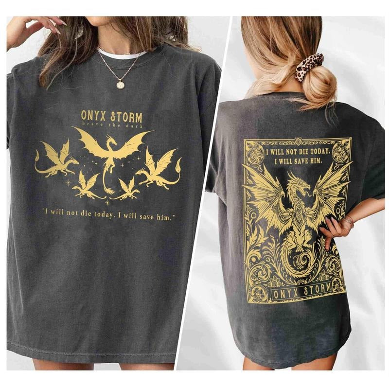 Fourth Wing Series Shirt, Onyx Storm, Dragon Rider, Bookish Tee Gift For Book Lover, Fantasy book, Violet Sorrengail...