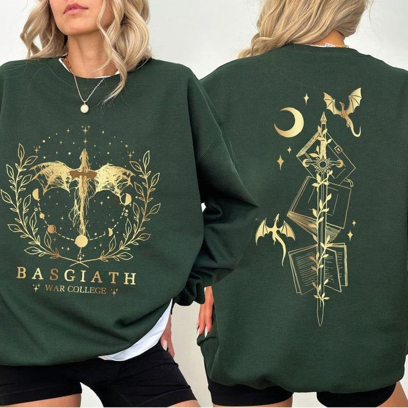Fourth Wing Sweatshirt, Basgiath War College, Dragon Rider, Rebecca Yarros, Violet Sorrengail, Xaden Riorson, Riders...