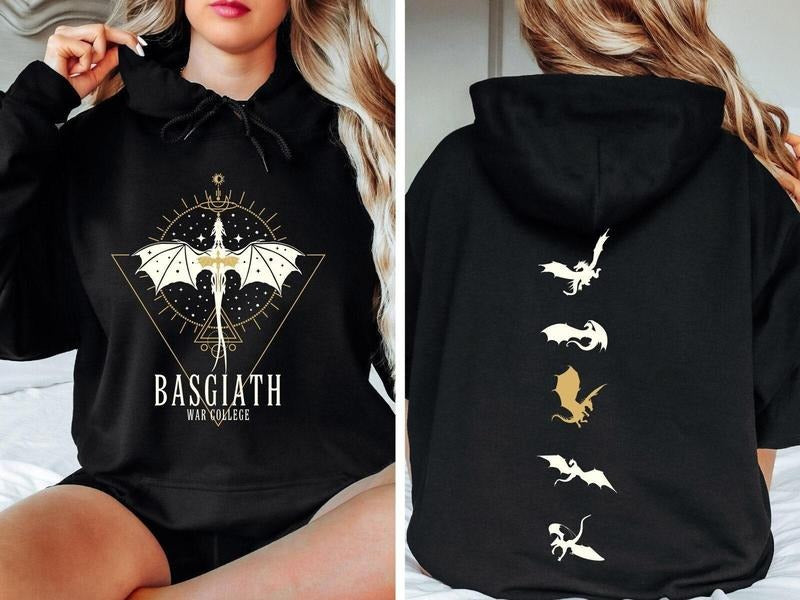 Fourth Wing Sweatshirt, Basgiath War College, Dragon Rider, Riders Quadrant, Violet Sorrengail, Xaden Riorson T-shirt Hoodie