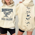 Fourth Wing Wyvern Double Sided Sweatshirt, Basgiath War College Shirt, Bookish Shirt, Fourth Wing Dragon Rider Hoodie,...