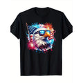 Fourth of July Patriotic Condor American Flag Fireworks T-shirt -100% Cotton Made in USA Hoodie, Sweatshirt | GrindPrints.com