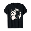 Foxes Night Moon Day Sun Stars Spirit Celestial Moon Alt 100% Cotton Crew Neck Short Sleeve Knit Fabric Medium Stretch Geometric Patterned Daily & Casual Made USA T-Shirts, Hoodie, Sweatshirt