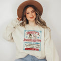 Fr0sty's Snowflake Cafe Hot Cocoa and Cookies est 1865 Sweatshirt, Snow man Christmas Vibes Sweatshirt Cotton Womenswear...