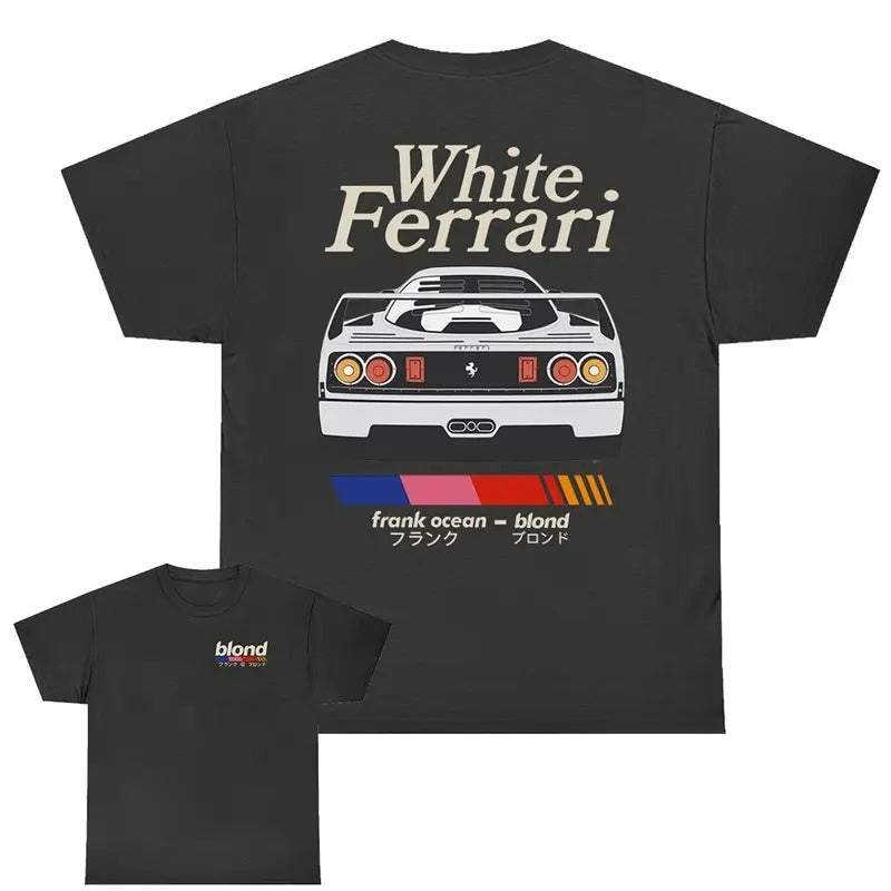 Fraank Ocean Bloond White Feerrari Both Sides Fabric Menswear T-Shirts, Hoodie, Sweatshirt