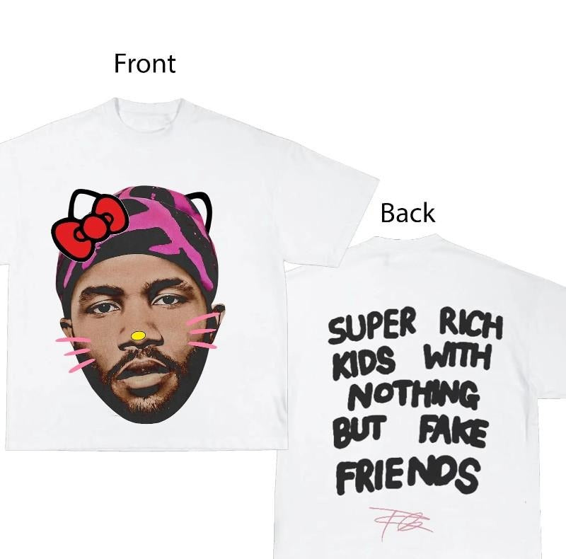 Frank Kitty PINK Cute Big Face Graphic Tee Hoodie, Sweatshirt | GrindPrints.com