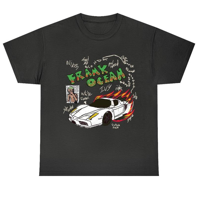 Frank Ocean BLOND ART Short Sleeve Shirt Classic Cotton Menswear Top Hoodie, Sweatshirt | GrindPrints.com