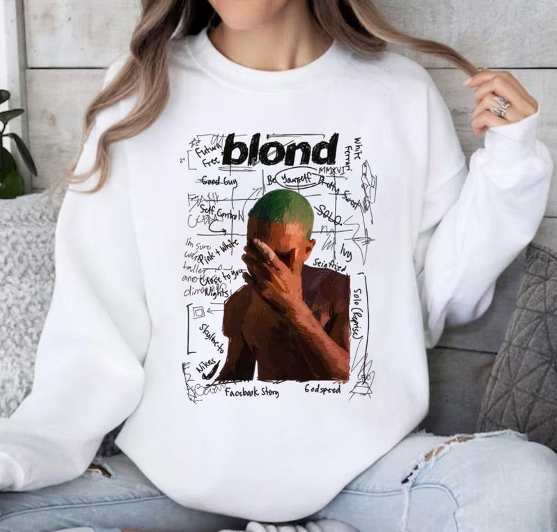 Frank Ocean Blond Album Shirt, Frank Ocean Fan Shirt Hoodie, Sweatshirt | GrindPrints.com